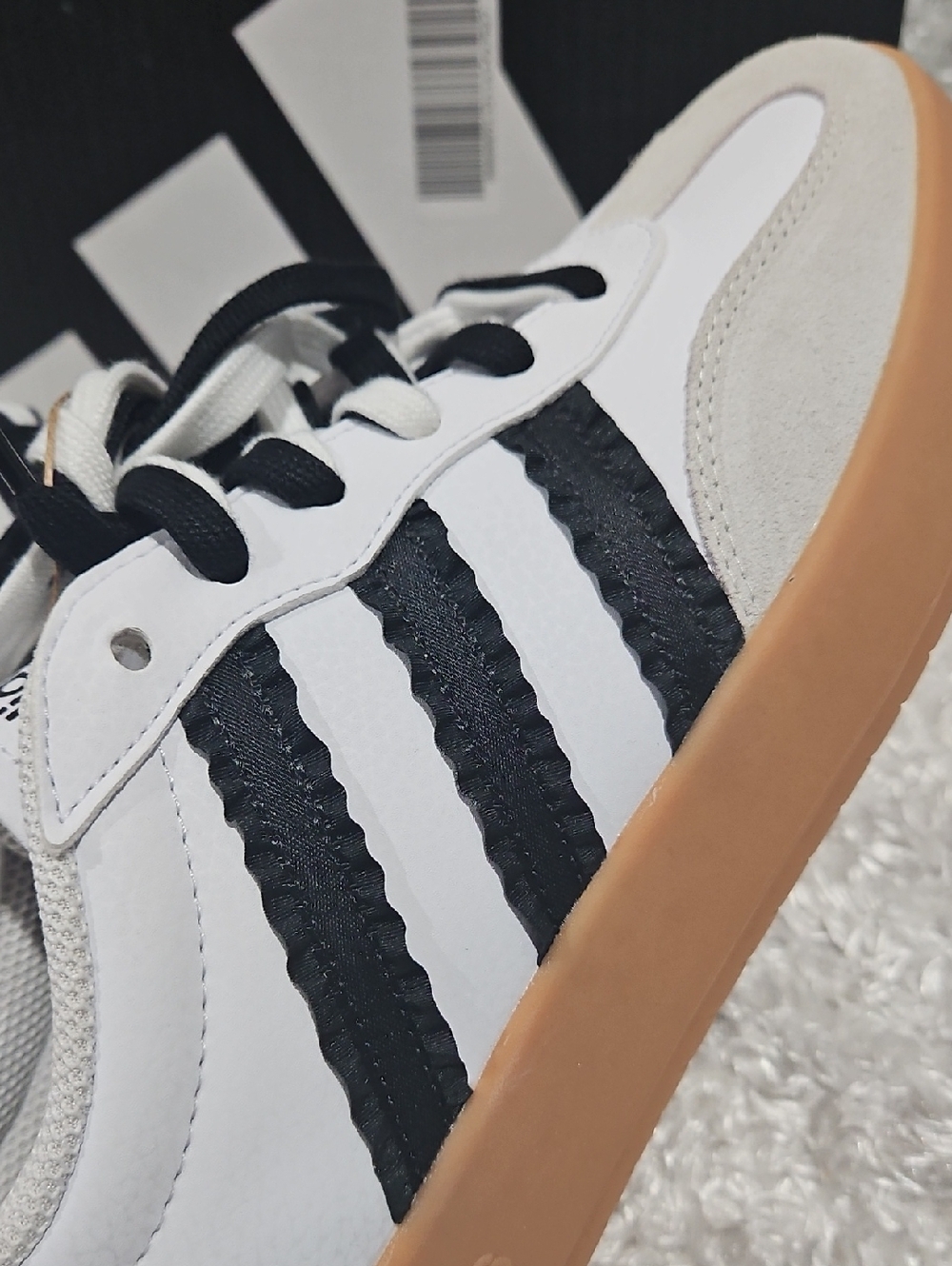 Adidas Barreda Leather Suede Sleek Sneakers - Picture 7 of 12